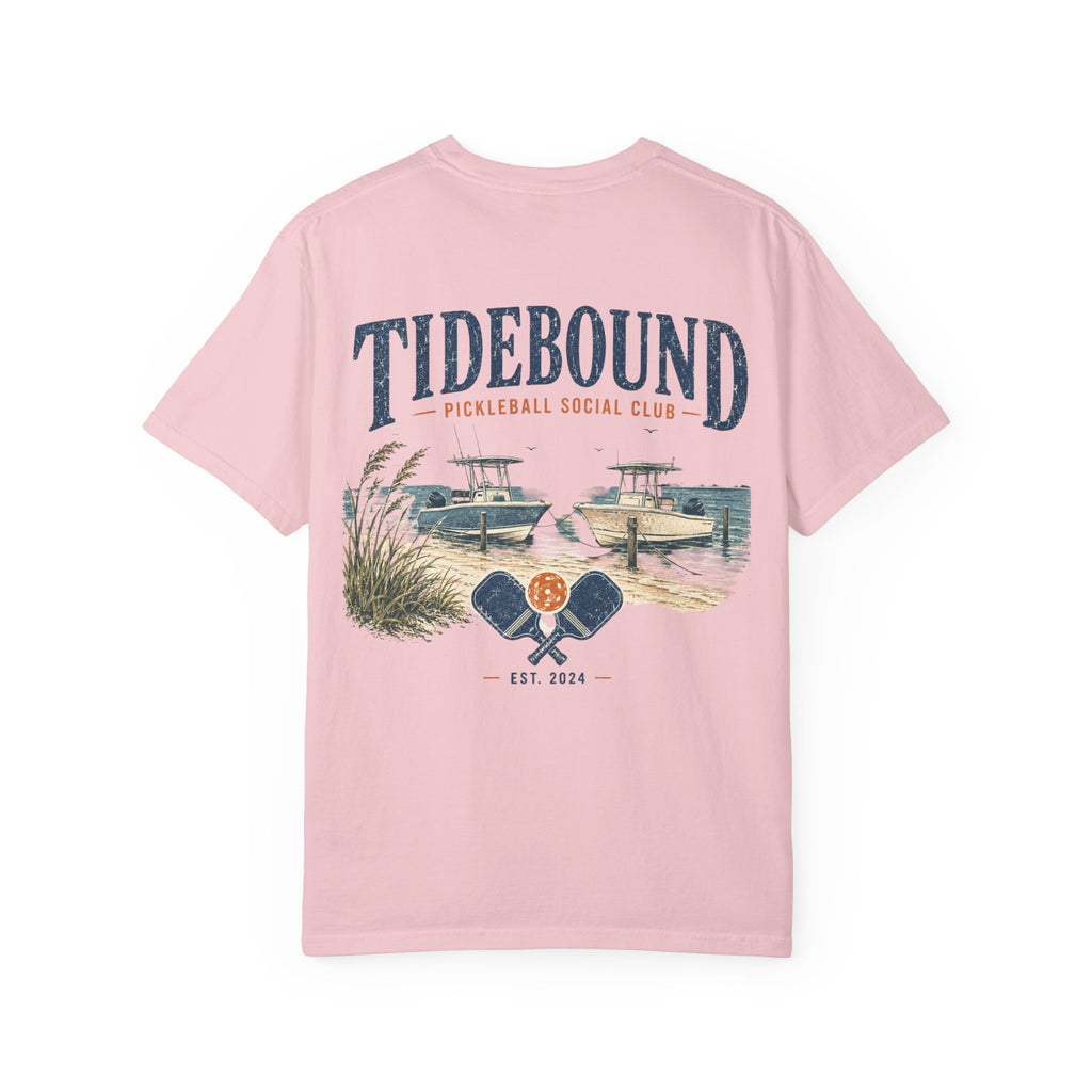 Tidebound Pickleball Club Tee — Coastal Boat & Paddles Graphic T-Shirt