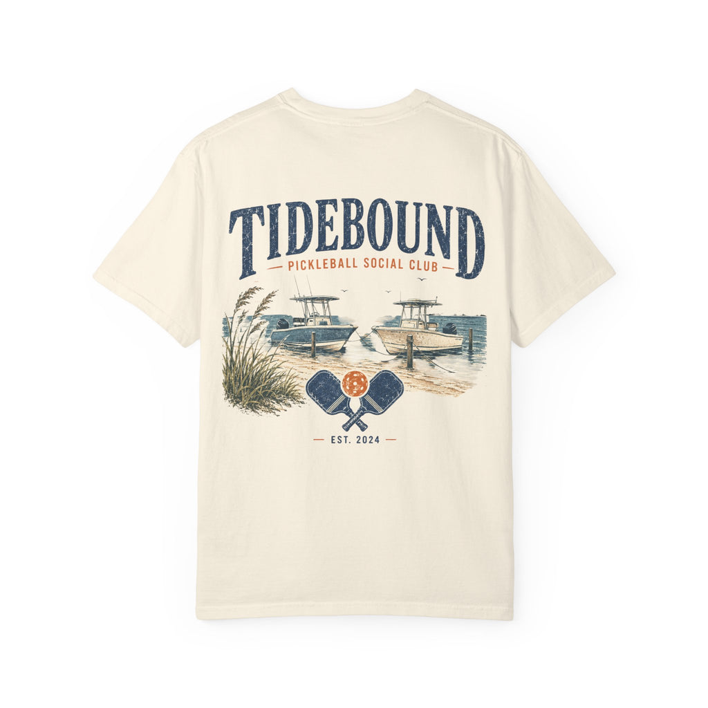 Tidebound Pickleball Club Tee — Coastal Boat & Paddles Graphic T-Shirt