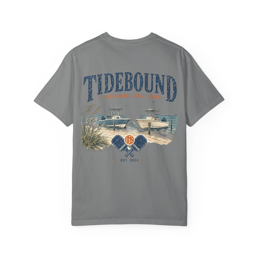 Tidebound Pickleball Club Tee — Coastal Boat & Paddles Graphic T-Shirt