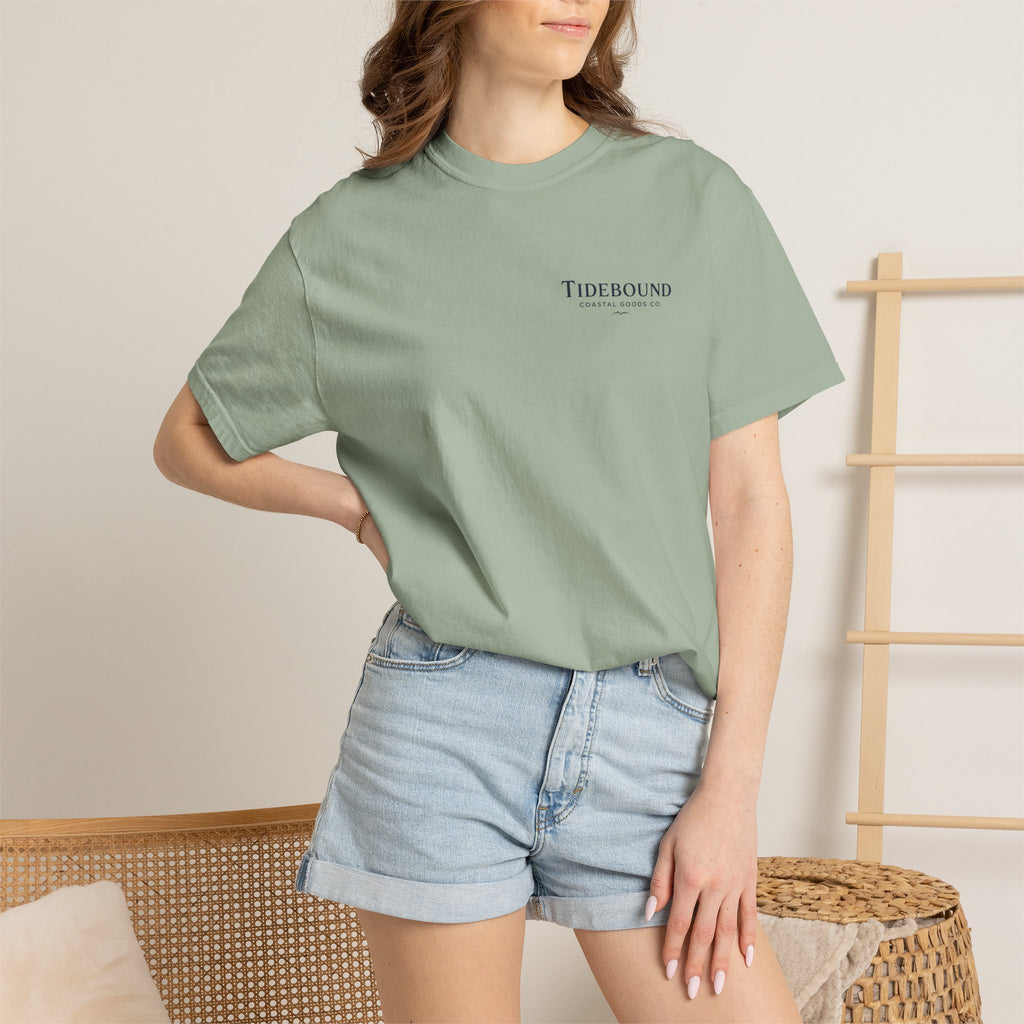 Tidebound Pickleball Club Tee — Coastal Boat & Paddles Graphic T-Shirt