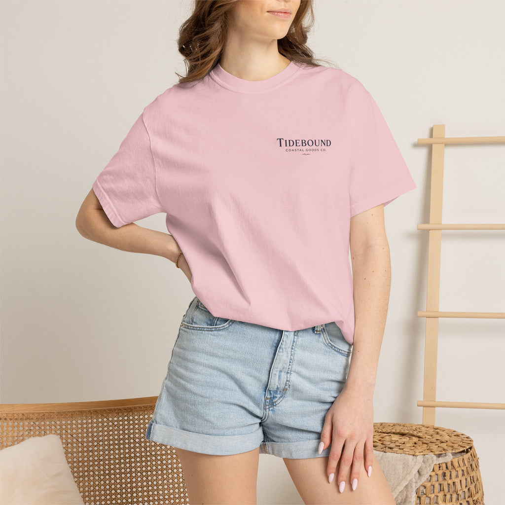 Tidebound Pickleball Club Tee — Coastal Boat & Paddles Graphic T-Shirt