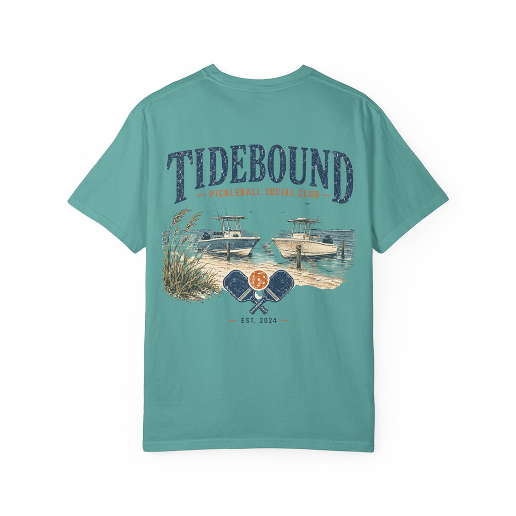 Tidebound Pickleball Club Tee — Coastal Boat & Paddles Graphic T-Shirt