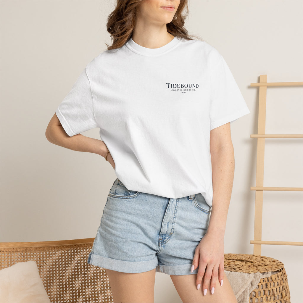 Tidebound Pickleball Club Tee — Coastal Boat & Paddles Graphic T-Shirt