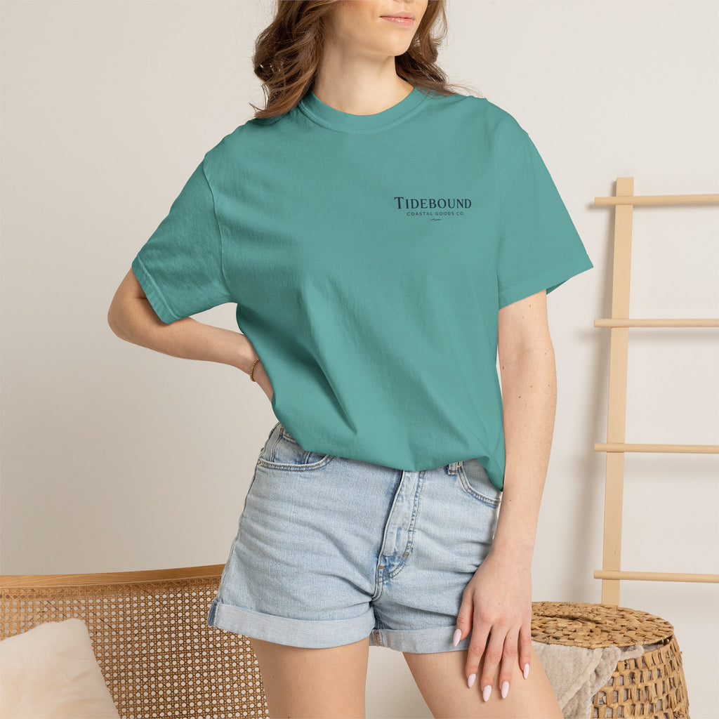 Tidebound Pickleball Club Tee — Coastal Boat & Paddles Graphic T-Shirt