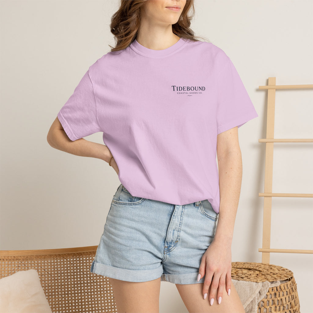 Tidebound Pickleball Club Tee — Coastal Boat & Paddles Graphic T-Shirt