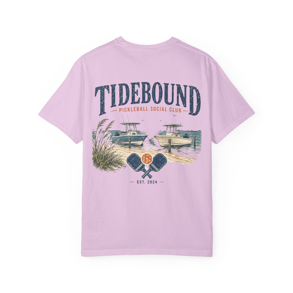 Tidebound Pickleball Club Tee — Coastal Boat & Paddles Graphic T-Shirt
